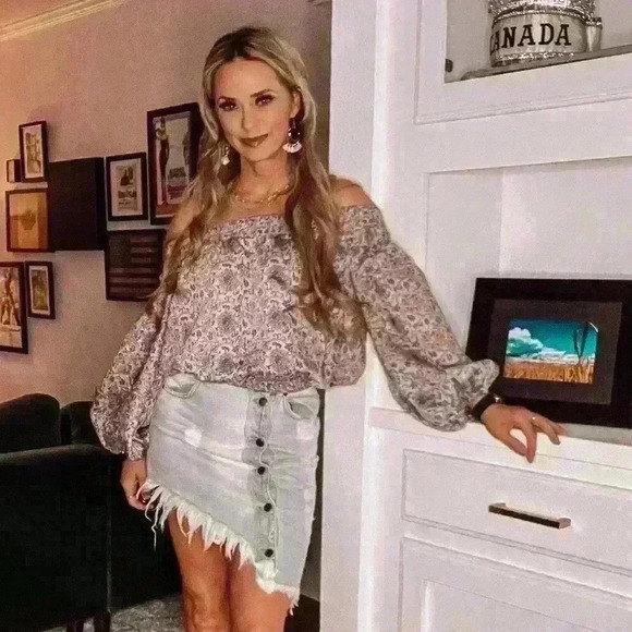 Retrofete Maeve Denim Skirt - Picture 2 of 5